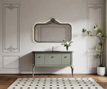 French Style Bathroom Cabinet-ID:570961004