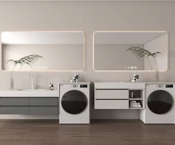 Modern Bathroom Cabinet-ID:675223116