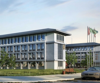 New Chinese Style School Building-ID:283943891