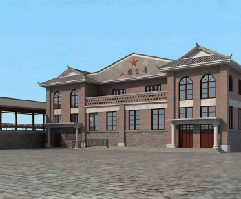 European Style Architecture Of Artistic Style-ID:640345106