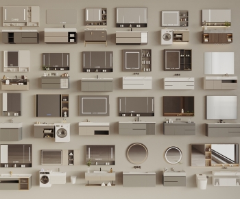 Modern Bathroom Cabinet-ID:258865123