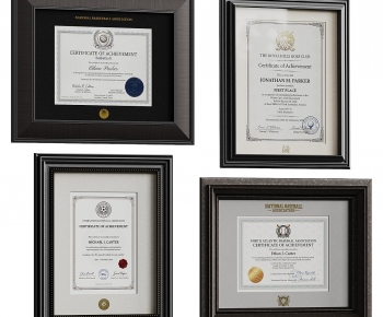 Modern Flag/badge/trophy/certificate-ID:845803983