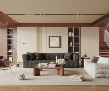 Modern A Living Room-ID:652266989