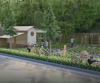 New Chinese Style Courtyard/landscape-ID:985550986