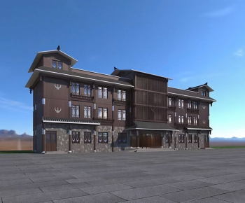 Chinese Style Building Appearance-ID:107460012