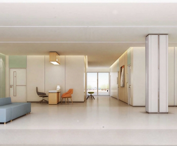 Modern Hospital Hall-ID:934520968