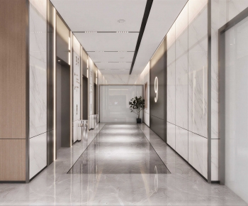 Modern Office Elevator Hall-ID:852842096
