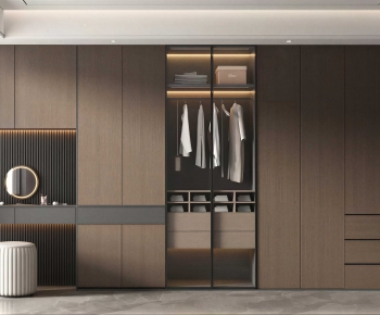 Modern Clothes Storage Area-ID:173388007