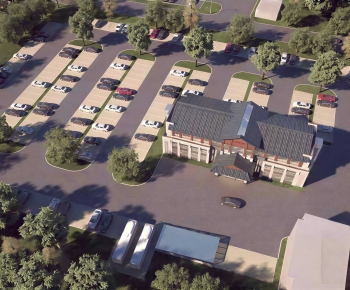 Modern Architectural Bird's-eye View Planning-ID:930919891