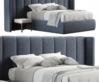 Modern Double Bed-ID:323656087