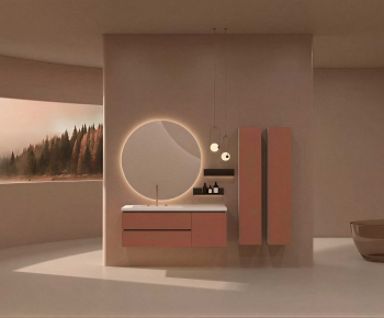 Modern Bathroom Cabinet-ID:645520932