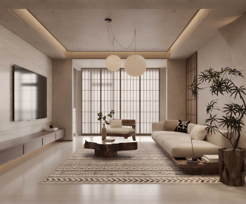 Japanese Style A Living Room-ID:377929256