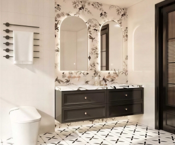 French Style Bathroom Cabinet-ID:414015053