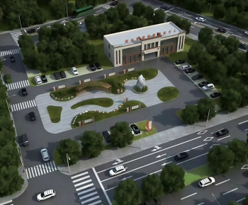 Modern Park Landscape-ID:875654947