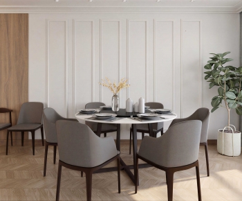 Modern Dining Table And Chairs-ID:124528881