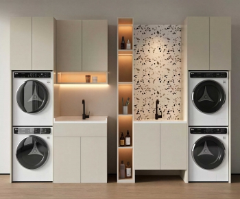 Modern Laundry Cabinet-ID:651587968