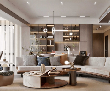 Modern A Living Room-ID:287112956