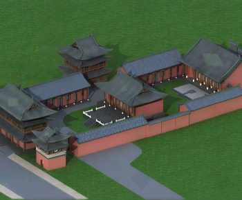 Chinese Style Architectural Bird's-eye View Planning-ID:252551083