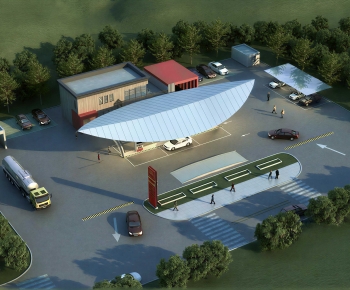 Modern Gas Station-ID:963521008