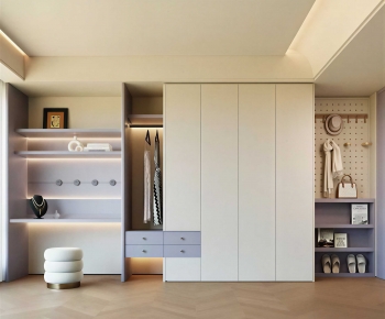 Modern Clothes Storage Area-ID:947681904