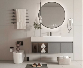 Modern Bathroom Cabinet-ID:713383918