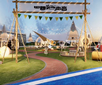 Modern Park Landscape-ID:126526126