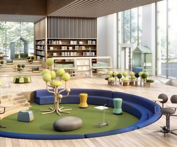 Modern Children's Reading Room-ID:619805108