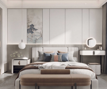 New Chinese Style Bedroom-ID:729999579
