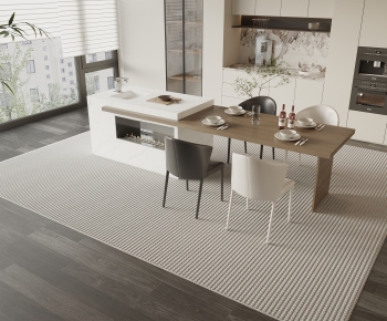 Modern Dining Table And Chairs-ID:213927985