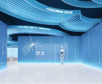Modern Exhibition Hall-ID:608947046