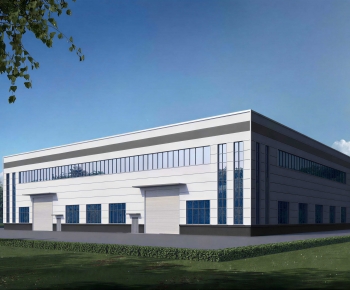 Modern Industrial Building-ID:825879106