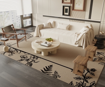 Modern Three-seat Sofa-ID:851059917