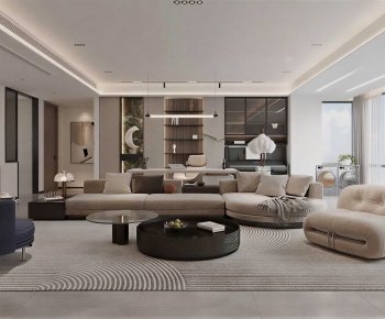 Modern A Living Room-ID:715636975