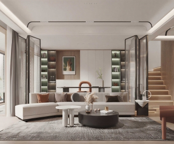 Modern A Living Room-ID:301085952