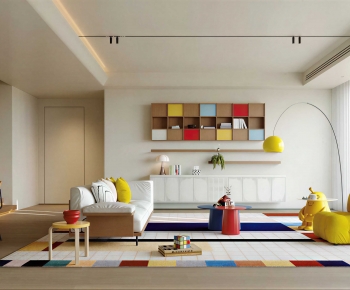 Modern A Living Room-ID:496663095