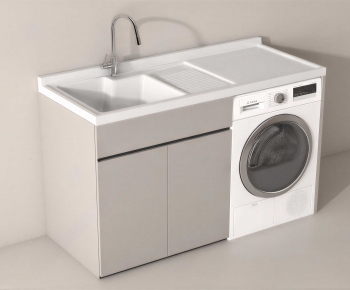 Modern Laundry Cabinet-ID:367374901