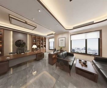 New Chinese Style Manager's Office-ID:552515031