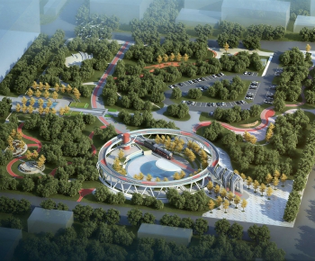 Modern Architectural Bird's-eye View Planning-ID:873374943