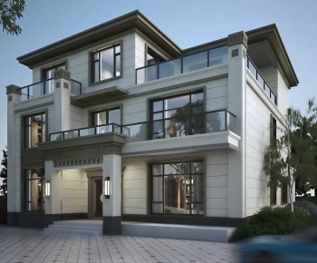 New Chinese Style Residential Building-ID:775410891