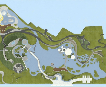 Modern Park Landscape-ID:702665095