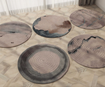 Modern Circular Carpet-ID:455600026