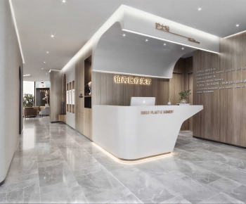 Modern Office Reception Desk-ID:183573966