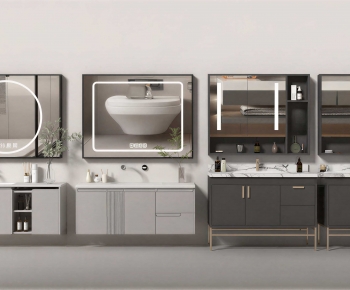 Modern Bathroom Cabinet-ID:607832916