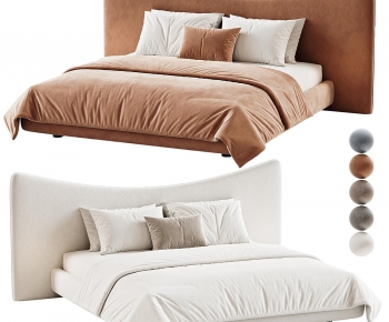 Modern Double Bed-ID:459548003