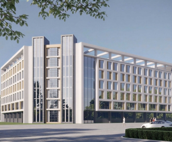 Modern Building Appearance-ID:477358105