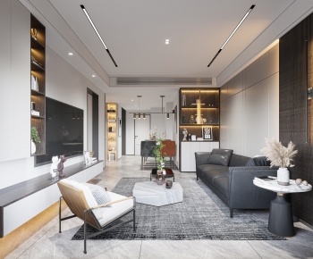 Modern A Living Room-ID:203862917