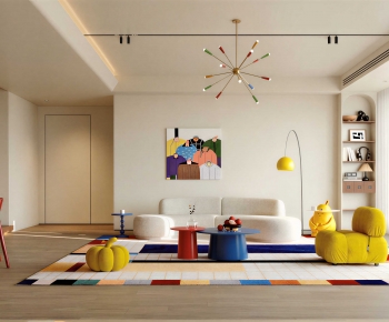 Modern A Living Room-ID:495350467