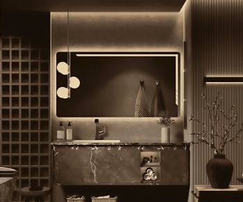 Modern Bathroom Cabinet-ID:731798898