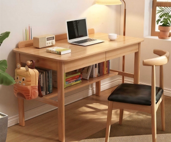 Modern Computer Desk And Chair-ID:804944041
