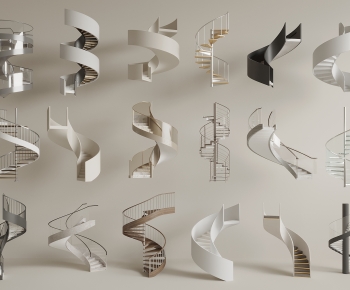 Modern Rotating Staircase-ID:923326975